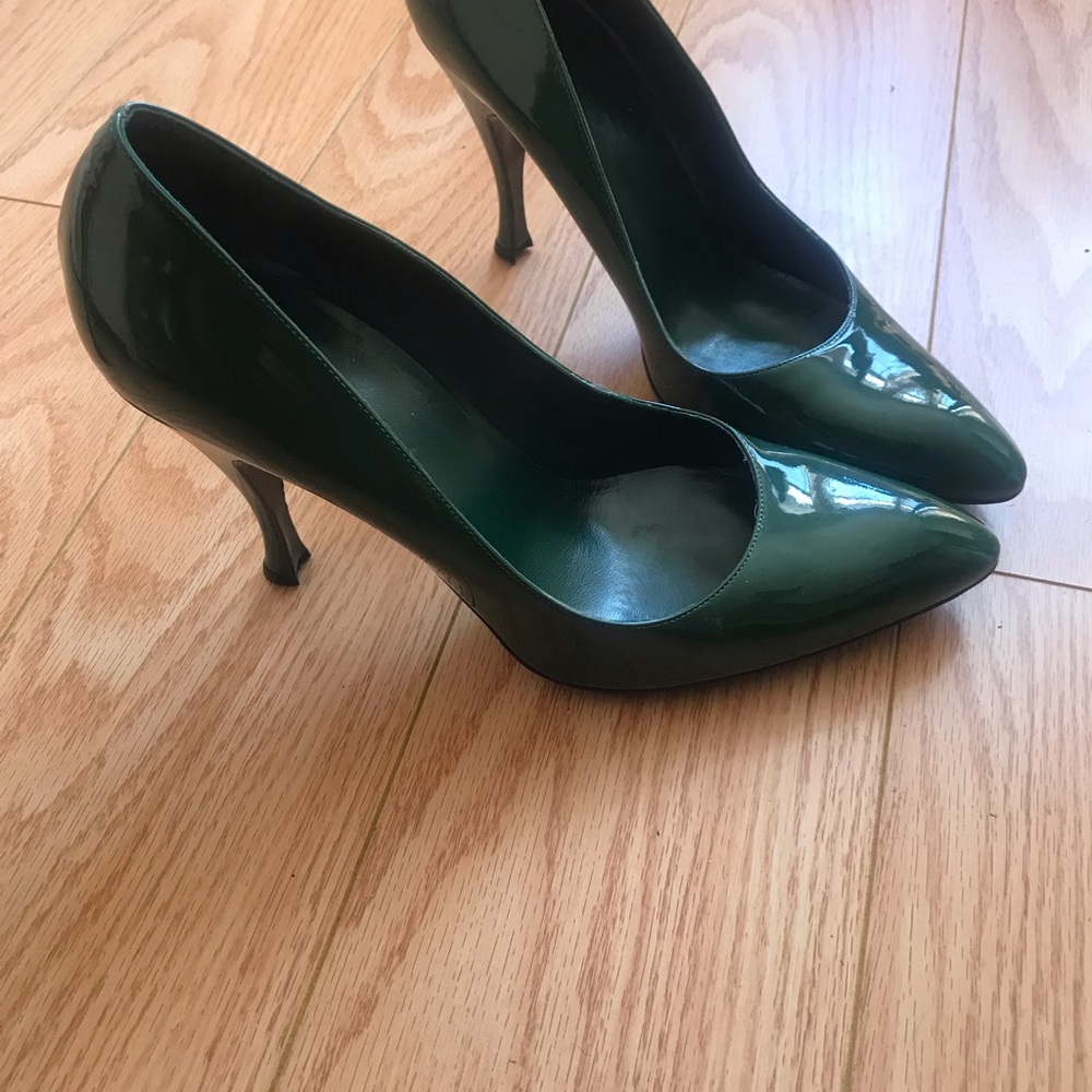 Women’s Balenciaga Green Patent Leather Heels Sz 9 - Picture 3 of 13